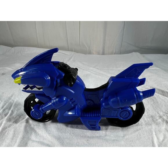 Power Rangers Shark Cycle Playskool Heroes Blue Motorcycle Only Hasbro V-3625C - Picture 9 of 12